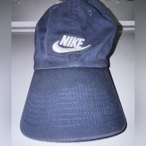 Nike Navy Baseball Cap with White Swoosh